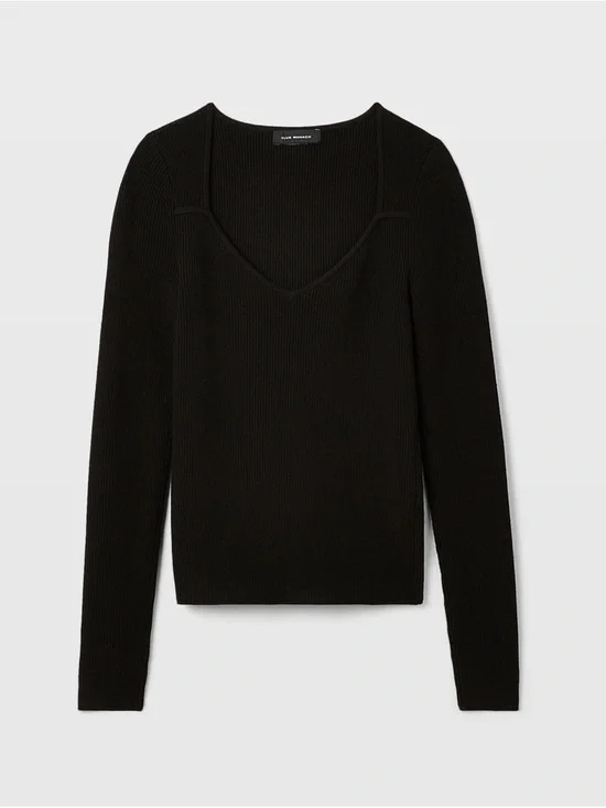 Club Monaco Shrug Neck Rib Sweater Size Large - Picture 4 of 8